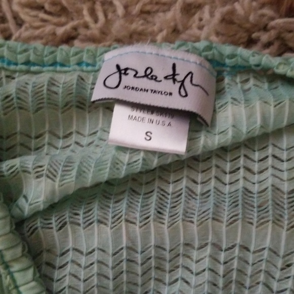 Jordan Taylor SM Ombre Blue/Green Gradient Swim Coverup - Picture 7 of 10